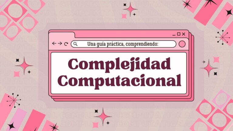 Diagrama visual de la complejidad computacional con ejemplos de notación Big O