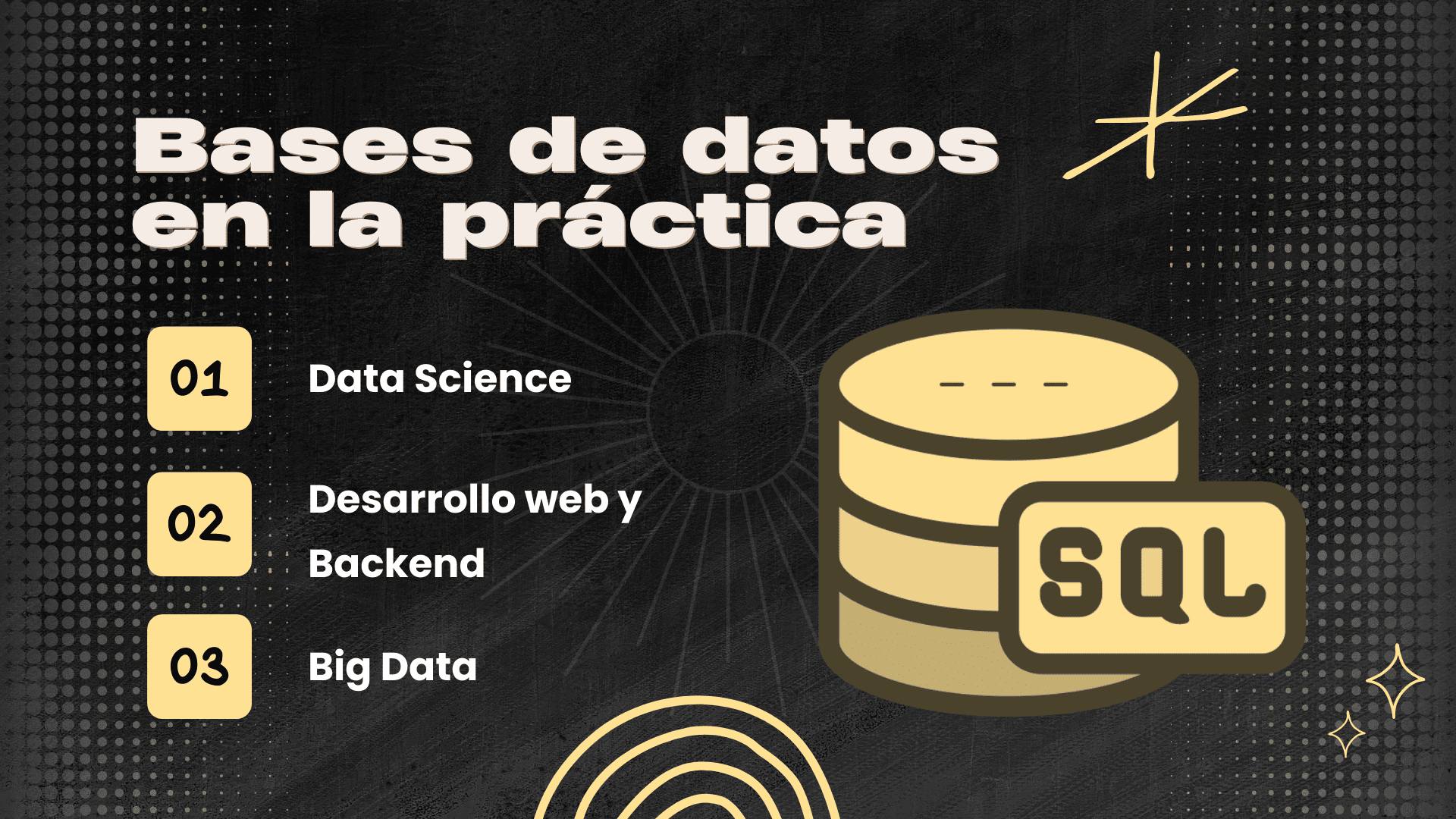 Uso de bases de datos en la práctica: Big Data, Data Science y desarrollo web